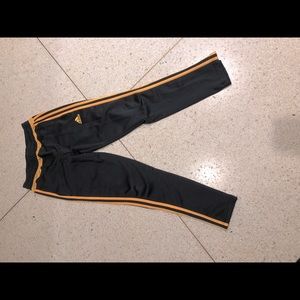 Adidas Grey and Orange Stripe Boys Joggers Size 10